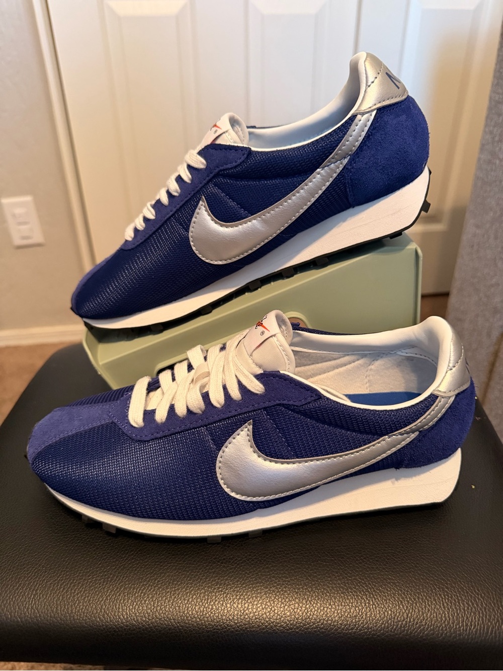 Nike LD-1000 Women's Shoes in the "Deep Royal Blue / Metallic Silver" colorway